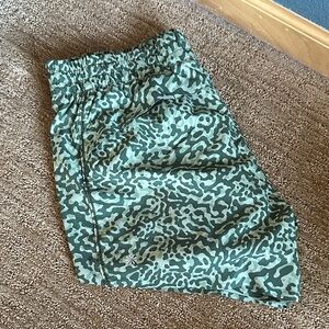 Athleta Green Camo Athletic Shorts